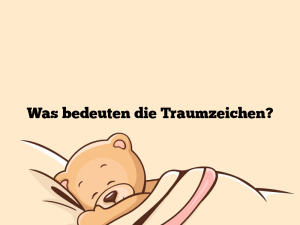 Was bedeuten die Traumzeichen?